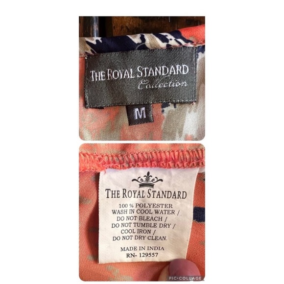 The Royal Standard Hi-Low Sleeveless Tank Top Aztec Abstract Pattern Size Medium - Picture 6 of 8